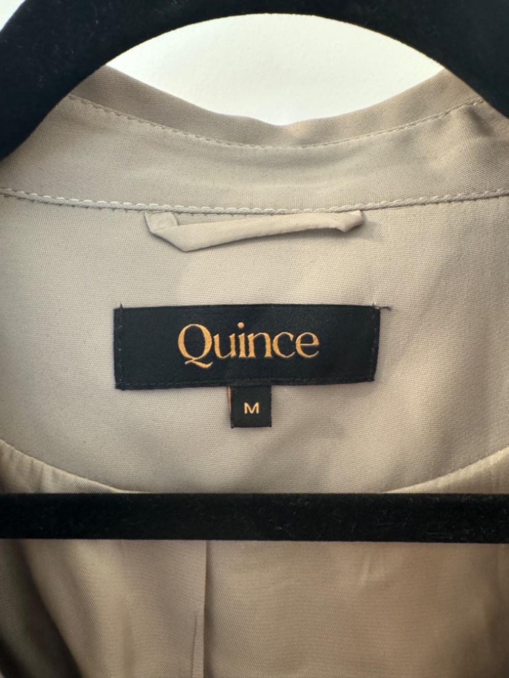 TWO Quince Stretch Crepe Cropped Jackets - Size M / Taupe and Black - Picture 6 of 10